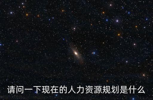 請問一下現在的人力資源規劃是什么