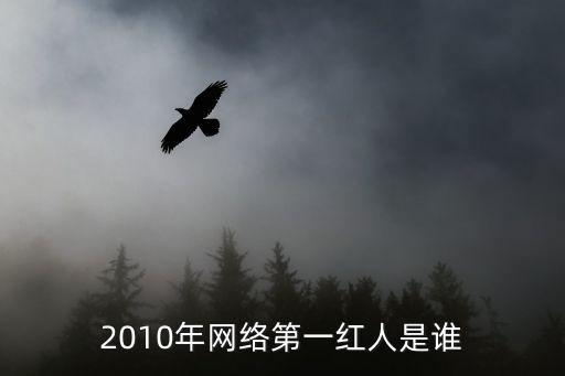 2010年網(wǎng)絡(luò)第一紅人是誰(shuí)