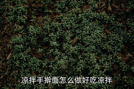 涼拌手搟面怎么做好吃涼拌