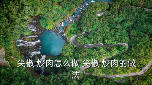 尖椒炒肉,尖椒炒肉絲的做法
