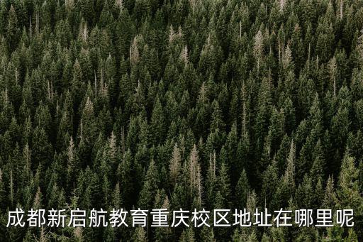 成都新啟航教育重慶校區(qū)地址在哪里呢
