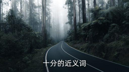 十分的近義詞