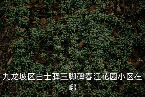 九龍坡區白士驛三腳碑春江花園小區在哪