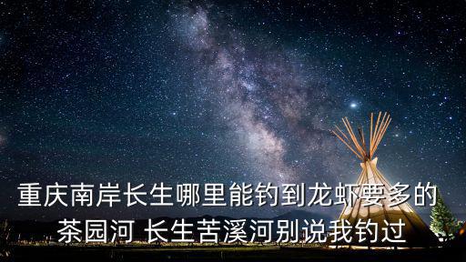 重慶南岸長生哪里能釣到龍蝦要多的 茶園河 長生苦溪河別說我釣過