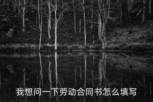 我想問一下勞動合同書怎么填寫