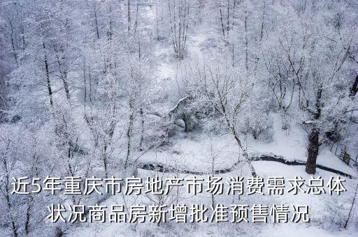 近5年重慶市房地產市場消費需求總體狀況商品房新增批準預售情況
