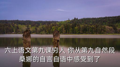 六上語文第九課窮人 你從第九自然段桑娜的自言自語中感受到了