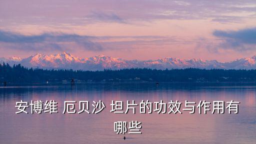 安博維 厄貝沙 坦片的功效與作用有哪些