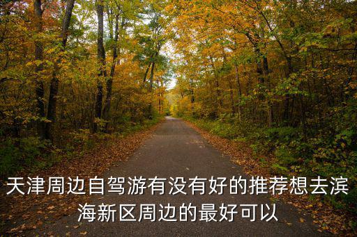 天津周邊自駕游有沒(méi)有好的推薦想去濱海新區(qū)周邊的最好可以