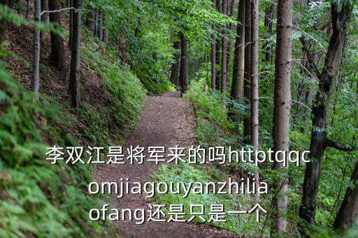 李雙江是將軍來的嗎httptqqcomjiagouyanzhiliaofang還是只是一個