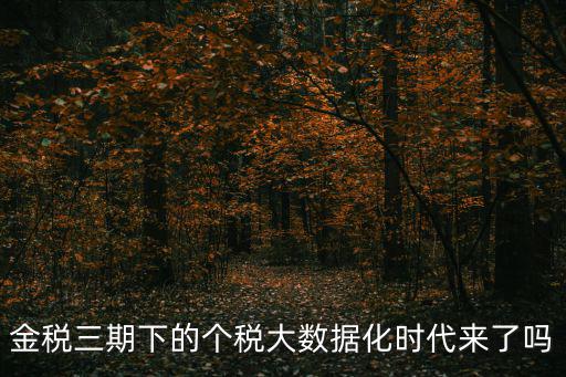 稅收大數據，如何利用稅收大數據做好稅源管理和監控