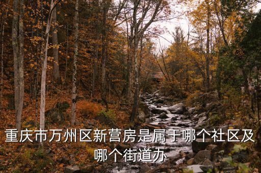 重慶市萬州區新營房是屬于哪個社區及哪個街道辦