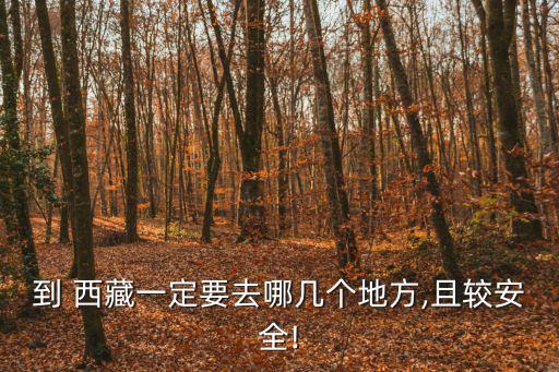 到 西藏一定要去哪幾個地方,且較安全!