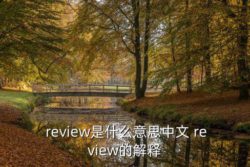  review是什么意思中文 review的解釋
