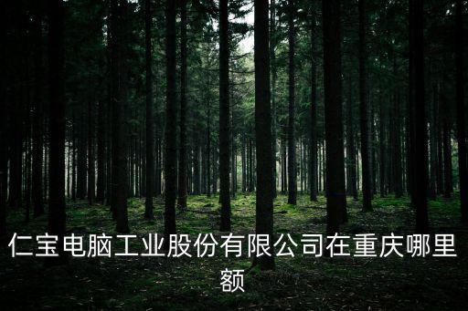 仁寶電腦工業股份有限公司在重慶哪里額