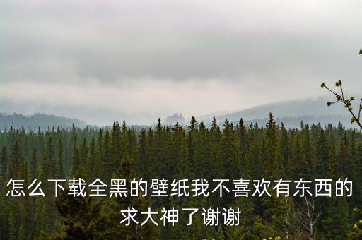 全黑壁紙，急求純黑色背景大圖