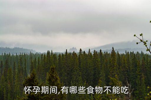  懷孕期間,有哪些食物不能吃