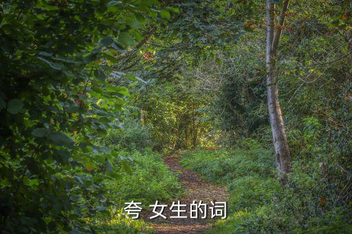夸 女生的詞