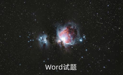Word試題