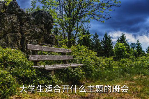 大學生適合開什么主題的班會