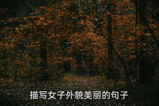 描寫女子外貌美麗的句子