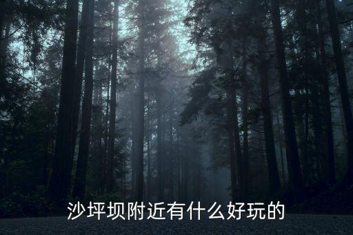 沙坪壩附近有什么好玩的
