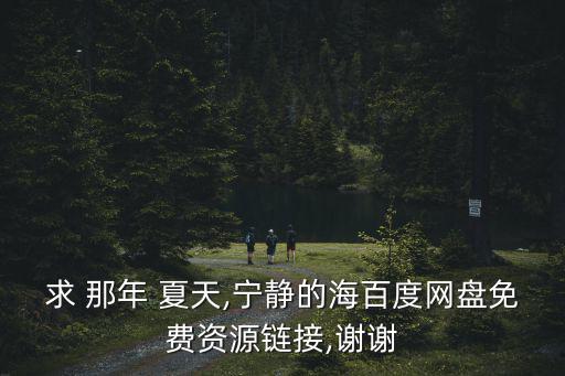 求 那年 夏天,寧靜的海百度網盤免費資源鏈接,謝謝