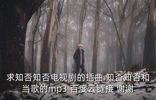 求知否知否電視劇的插曲 知否知否和當歌的mp3 百度云鏈接 謝謝