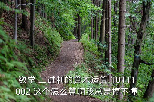 算術運算，數(shù)學 二進制的算術運算 10111002 這個怎么算啊我總是搞不懂