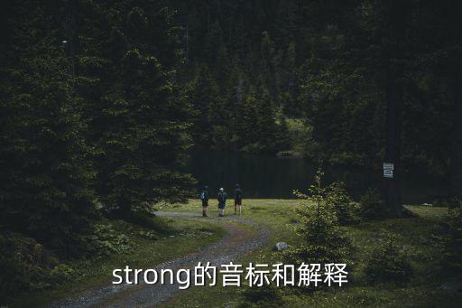 strong的音標和解釋