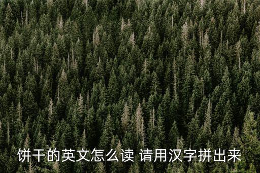 餅干的英文，餅干的英文怎么讀 請用漢字拼出來