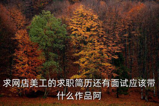 求網店美工的求職簡歷還有面試應該帶什么作品阿