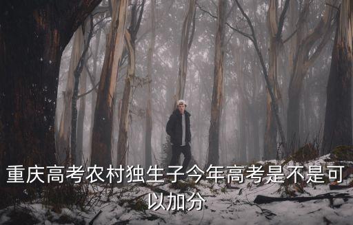 重慶高考農(nóng)村獨(dú)生子今年高考是不是可以加分