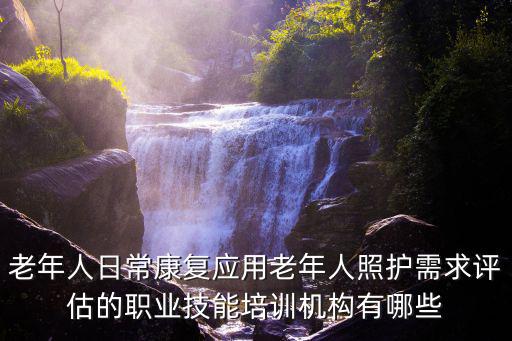 重慶市老人護理培訓，老年人日常康復應用老年人照護需求評估的職業技能培訓機構有哪些