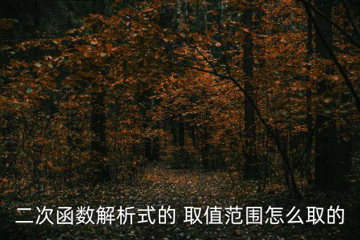 取值范圍怎么求，如何在二次函數(shù)中求自變量的取值范圍
