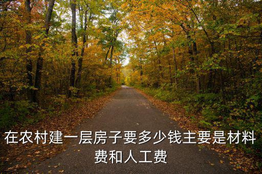 在農村建一層房子要多少錢主要是材料費和人工費
