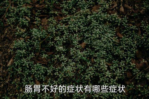  腸胃不好的癥狀有哪些癥狀