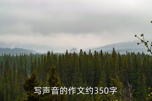 關于聲音的作文，關于聲音的作文