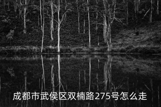 成都市武侯區雙楠路275號怎么走