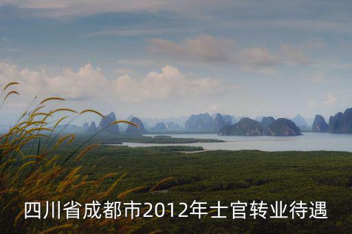 四川省成都市2012年士官轉業待遇