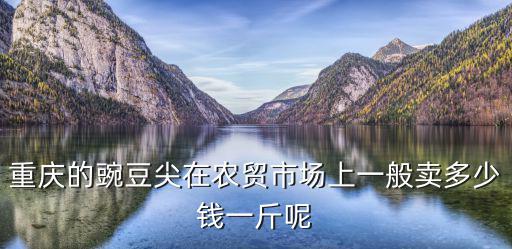 重慶的豌豆尖在農貿市場上一般賣多少錢一斤呢