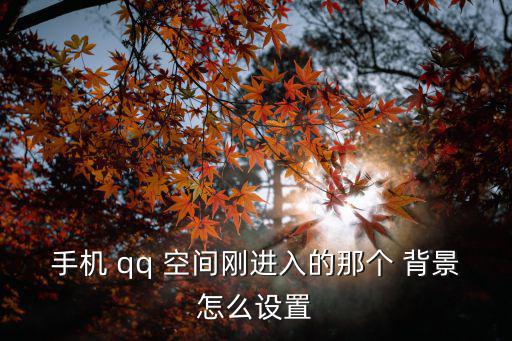 qq空間背景,背景設置:點擊個性化中心進入個人空間