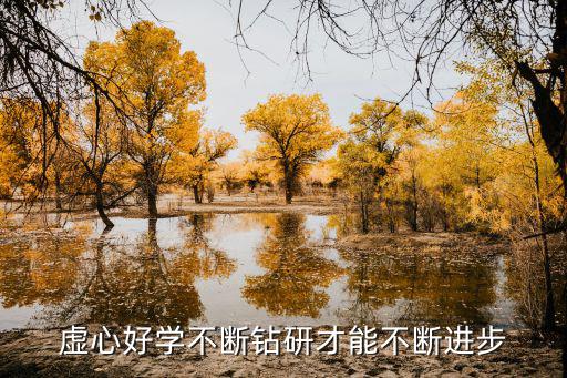 虛心好學不斷鉆研才能不斷進步