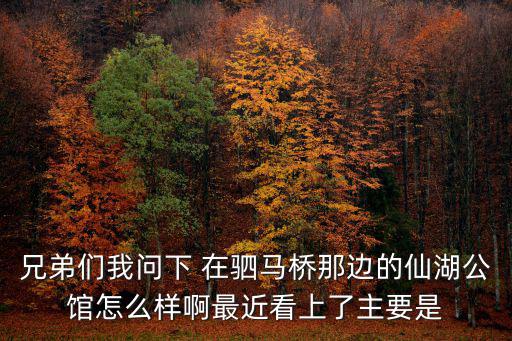 成都市仙湖公館品質怎么樣，兄弟們我問下 在駟馬橋那邊的仙湖公館怎么樣啊最近看上了主要是