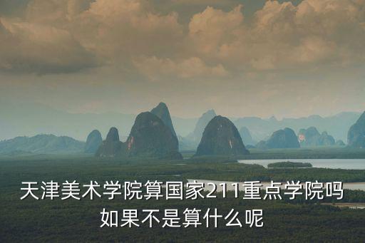 天津美術(shù)學(xué)院算國家211重點學(xué)院嗎如果不是算什么呢