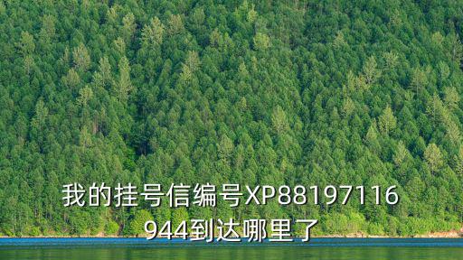我的掛號(hào)信編號(hào)XP88197116944到達(dá)哪里了