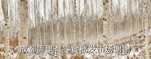成都哪里有零食批發市場謝謝