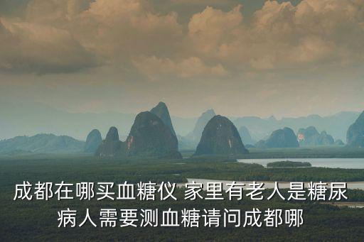 成都在哪買血糖儀 家里有老人是糖尿病人需要測血糖請問成都哪