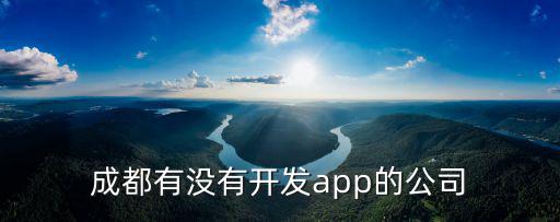 成都有沒有開發(fā)app的公司
