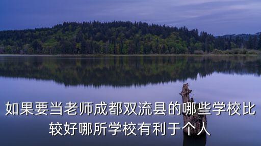 如果要當老師成都雙流縣的哪些學校比較好哪所學校有利于個人